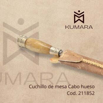 Cuchillo de mesa cabo hueso